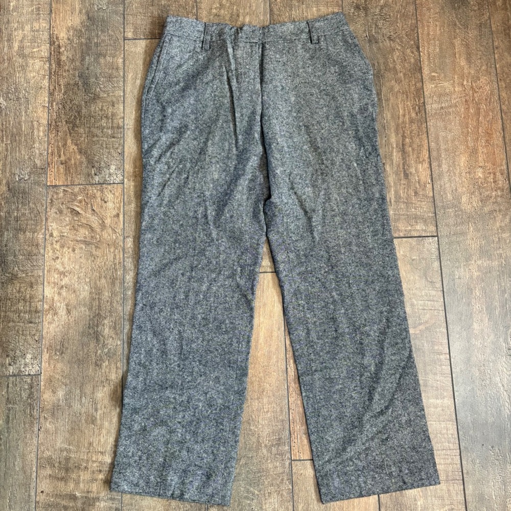 Liz Claiborne Sloane Gray Tweed Career Office Business Casual Work Pants Size 6